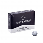 Snell Golf Prime Golf 1 Ametlikult litsentseeritud 2024. aastal Ainult veebis saadaval 3.0 pallid, tosin, Jaapan, USGA/R&A heakskiidetud, Mudel, (Valge) valge