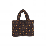 MCM Maxi Monogrammiga Tr&uuml;kitud Nailonist ja Napa Nahast T&otilde;mblukuga K&auml;ekott Naiste T&otilde;mblukuga K&auml;ekotid Must MWTDABO15BK001 Basic Set (Bag+Dust Bag)