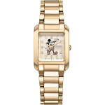 CITIZEN Disney kollektsiooni kell, Mickey Mouse motiiviga, EW5609-58W, CITIZEN L (Valgusj&otilde;uline Eco-Drive/Veekindel), Ruudukujuline Kuldne, Naiste