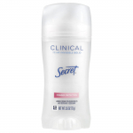 Secret, Clinical+ Strength higistamisvastane/deodorant, l&auml;bipaistev tahke, kaitsepulber, 2,6 untsi (73 g)