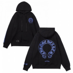 819 CHROME HEARTS 2026 S&uuml;gis ja Talv Uus Suur Suurus Klassikaline Stiil Logo Kapuutsiga Dressipluus, Sobib Paaridele S must