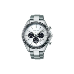 SEIKO p&auml;ikesekvartsk&auml;iguga roostevabast terasest rihmaga k&auml;ekell Meeste k&auml;ekellad H&otilde;bedane sihverplaat SBPY165 Silver Dial
