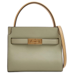 Tory Burch Lee Radziwill Kahekihiline Nahast K&auml;ekott Klipskinniga Naiste K&auml;ekotid Soft-Frost-Green Kuldne 135720-300 Basic Set (Bag+Dust Bag)