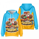 8 V&auml;rvi Uus Mood Burgerpommes ICrimax Prindiga Riided Streetwear Naistele Meestele Hupparid Dressipluus Moodne Kapuutsiga Pikkade Varrukatega Pullover Topid XXS