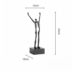 Metallist k&auml;sit&ouml;&ouml; Realistlik inimfiguur skulptuur Akrobaatika Abstraktne kunst Dekoratiivsed figuurid Kodu kaunistamise tarvikud