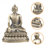 Messingist Buddha kuju Retro laua kaunistus Kompaktne suurus Vana-aegne Buddha skulptuur Kaunistus Messingist k&auml;sit&ouml;&ouml; kujuke China Mainland