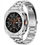 Roostevabast terasest korpus+rihm Samsung Galaxy Watch 7 Ultra 47mm jaoks &Auml;ri k&auml;ev&otilde;ru Galaxy Watch Ultra 2025 jaoks Asendusrihm Galaxy Ultra 2025 h&otilde;be
