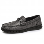 Meeste Vabaaja Ehtsad Nahast Kingad Kevad Suvi Meeste S&otilde;idujalatsid Pehme Tallaga Mugavad K&auml;imis-Loaferid Slip-on Paadikingad &Auml;rikingad 38