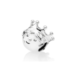 Pandora &Uuml;llas Printsess Graveeritud H&otilde;bedane Helmes Unisex Ehted 791959 Box,F,Silver