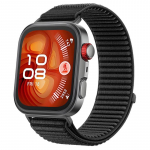 Ametlik rihm Huawei Watch Fit 4 Pro jaoks Nailonist silmuspunutis Mugav hingav rihm Huawei Watch Fit 4 3 Tarvikutele Huawei Watch Fit 4 must