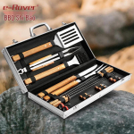 Roostevabast terasest BBQ t&ouml;&ouml;riistakomplekt