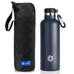 FEIJIAN Roostevabast terasest termospudel 1000ml Spordipudel Vaakumisolatsiooniga veepudel Lekkekindel BPA-vaba 750-1000ml black