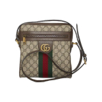 Gucci Ophidia logoriba Webbing l&otilde;uend ja nahast &otilde;lakott V&auml;ike meeste &otilde;lakott Eebenipuu 547926-96IWT-8745 Shopping Bag Set(Basic Set+Shopping Bag)