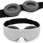 Manta magamismask: 100% valgust blokeeriv, null silmar&otilde;hk, mugav, reguleeritav, t&auml;iuslikuks uneks 3D silmamask