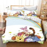 Winnie Puhh 3-osaline 1 Tekikate &Uuml;ks komplekt Voodipesu Komplekt Mugavus Luksus Peen S&uuml;nnip&auml;evakingitus Pol&uuml;ester Kodu Dekoor 135x200cm