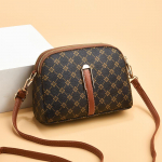 Yogodlns Vintage Patchwork, PU-nahast naiste &otilde;lakott Casual Style Shell V&auml;ike Crossbody kott 18x7.5x14.5cm