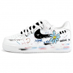 Nike Air Force 1 Air Force 1 GD Graffiti Madalad Rula Kingad Unisex Valge CW2288-111(Team405-GD) 35.5