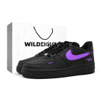 Nike Air Force 1 Falling Starry Night Kulumiskindel Libisemiskindel Madalad Tennised Rulas&otilde;iduks Unisex Must Lilla CW2288-001(Team582-SBOX) 35.5