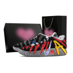 Nike Ja Morant 3 Lightning, Heart Box Kulumiskindlad madalad korvpallijalatsid Unisex Must Punane HF2794-100(Team773--) 42.5