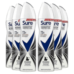 Sure Women antiperspirant 6-pakk, 150 ml iga&uuml;ks - 72H n&auml;htamatu kaitse k&otilde;ikidele riietele 25-26s