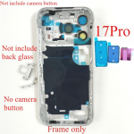 iPhone 17 Pro keskmise raami raami korpuse k&uuml;lgmiste nuppude &scaron;assii remondi asendusosad SIM h&otilde;be