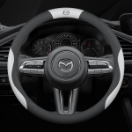 Mazda Roolikate Ehtne Nahk S&uuml;sinikkiud Sobib Axela Atenza CX30 CX4 CX5 CX8 CX3 CX9 CX50 CX60 CX70 CX80 MX30 valge
