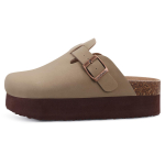 Meeste Klounid Nahast Muulad Suede Klounid Klassikalised Korgist Klounid Slip-on Meeste Klounid Sandaalid Unisex V&auml;litingimustes Rannas Meeste Muulad Mehelikud Korgist Muulad 43 gray