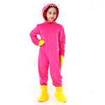 Poiste t&uuml;drukute Huggy Wuggy kost&uuml;&uuml;m lastele Poppy Playtime kost&uuml;&uuml;m pealisosaga Halloweeni Cosplay peoks Jumpsuit L-140CM punane