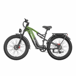 ZAZAWORK CF26MAX Maastikuelektrijalgratas 500W*2 Mootor 48V25AH Aku 26-tollised Maastikurehvid 50 KM/H Tippkiirus 120KM S&otilde;iduulatus E-jalgratas roheline
