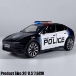 1:24 Model Y USA Politsei Modifitseeritud Versioon Politsei Maastur Sulamist Metallist Valatud Kogumisobjektid Politseis&otilde;iduki Mudel Kodu Kaunistus Koguda must