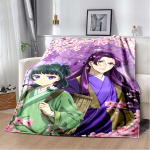 Apothecary Diaries Maomao Jinshi Kirsipuu Flanellist Tekk Pehme Pl&uuml;&uuml;sist Tekk Diivani Voodi jaoks Anime T&uuml;drukud Kodu Dekoor Kingitus 80cm x 120cm purple