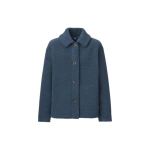 UNIQLO &Uuml;hev&auml;rviline &Uuml;he n&ouml;&ouml;pidega Rev&auml;&auml;riga Pikkade varrukatega Mantel Naiste pealmine riietus Sinine 442884-67 XL gray