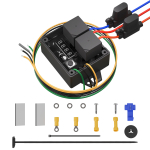 Digitaalne radiaatoriventilaatori kontroller #0444 Kahekordne elektriline termiline ventilaator 12V ja 24V Reguleeritav temperatuurivahemik 40&deg;C kuni 110&deg;C