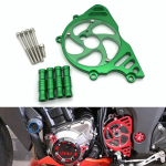 Kawasaki Z1000 (2010-2021) Esimene hammasratas kaitsekate modifitseeritud k&auml;igukasti jaoks Black - No Logo green