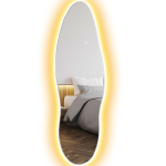 T&auml;ispikk seinapeegel LED-valgustusega 120x40 cm 3-v&auml;rvilise valgustuse m&auml;lufunktsiooniga L&auml;bipaistev 40 x 3 x 120 cm