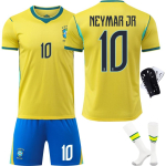 Uue hooaja jalgpalli Brasiilia s&auml;rgi komplekt #10 Neymar