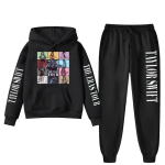 Taylor Swift The Eras Tour Unisex Huppar 1D Prindiga S black