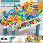 Mitmeotstarbeline suurte osakestega ehitusplokkide laud lastele: Haridusm&auml;nguasi poistele, t&uuml;drukutele ja beebidele Multifunctional Building Blocks
