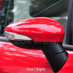 ZUK Auto V&auml;lispeegli Korpused Tiib Peegli Korpused Ford Fiesta 2009 2010 2011 2012 2013 2014 V&auml;rvilised V&auml;rvitud Red Right red