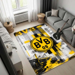 Borussia Dortmund BVB 09 Graffitistiilis Ala-vaip libisemiskindel p&otilde;randamatt Elutoa Magamistoa Vaip Jalgpallif&auml;nni Kodukaunistus 70x100cm( 27x39in )