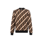 FENDI sviiter meestele Pruun &Uuml;mmargune kaelus M&otilde;&otilde;dukas Tavaline FY0944A7A9F13J3 S black