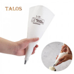 Korduvkasutatav puuvillane fondantkoogi kaunistusj&auml;&auml;tmeid valmistav kondiitritoodete kott mittetoksiline k&uuml;psetusvahend Small valge