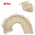 50 tk Naturaalsed kotiriie kotid Linased kotid Pingutusn&ouml;&ouml;riga kotid kotid džuudist kotid korduvkasutatavad