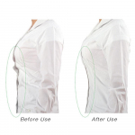 Kahepoolne moodne kehateip, l&auml;bipaistev rinnahoidjariba, meditsiiniline liim V-kaelusega