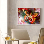 &Otilde;limaal l&otilde;uend liblikas 5D tikandiga teemantkivist kleebitud DIY ristpistes ilma raamita 25*35 cm