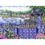 5D DIY teemantmaal Riverside Town tikandid mosaiik ristpistes kividekoratsioon 20X30CM