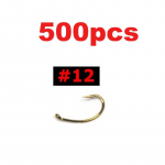 500 TK K&auml;rbseskonks n&uuml;mf Viga krevettikud vastsed Caddis k&auml;rbse siduvad kalakonksud # 10 # 12 # 14 kuld pronks terav hulgim&uuml;&uuml;k #12