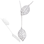 Les Tr&eacute;sors De Lily [P1257] &ndash; 'Gold Leaf' h&otilde;bedane kaelakee (roodiumiga kaetud) &ndash; 22x14 mm h&otilde;be