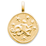 Les Tr&eacute;sors De Lily [Q8171] &ndash; kullatud ripats &bdquo;Aquarius&rdquo; &ndash; 16 mm kuld