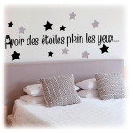 Les Tr&eacute;sors De Lily [L4978] - Planche de stickers 'Proverbes' Avoir des &eacute;toiles plein les yeux . . . (20x70 cm) must